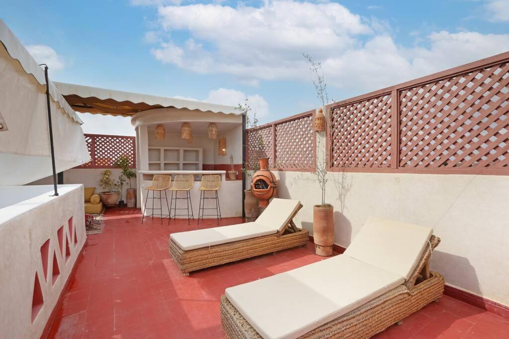 Riad El Khir En Centre Ville Rooftop Et Bassin Marrakesh Exterior foto